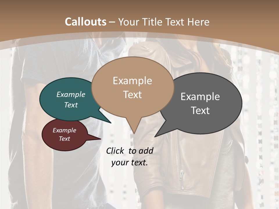Curtain Love Copy Space PowerPoint Template