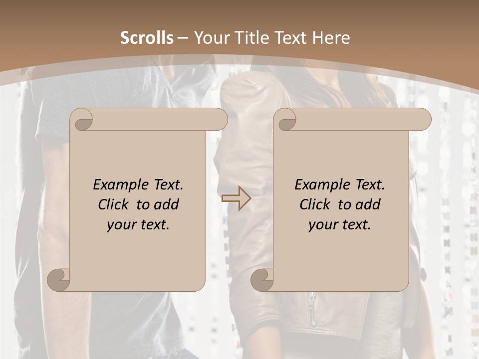 Curtain Love Copy Space PowerPoint Template