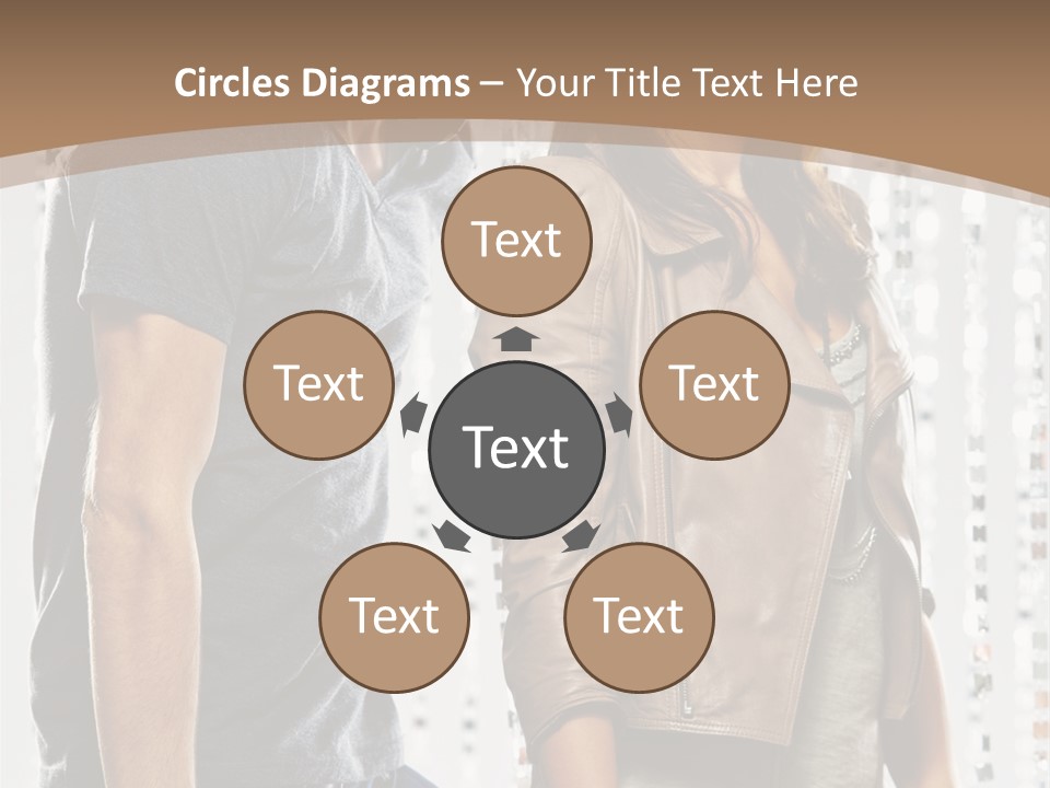 Curtain Love Copy Space PowerPoint Template