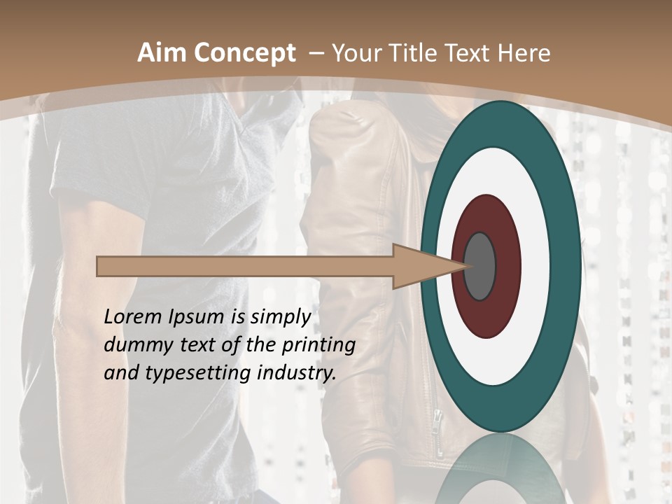 Curtain Love Copy Space PowerPoint Template