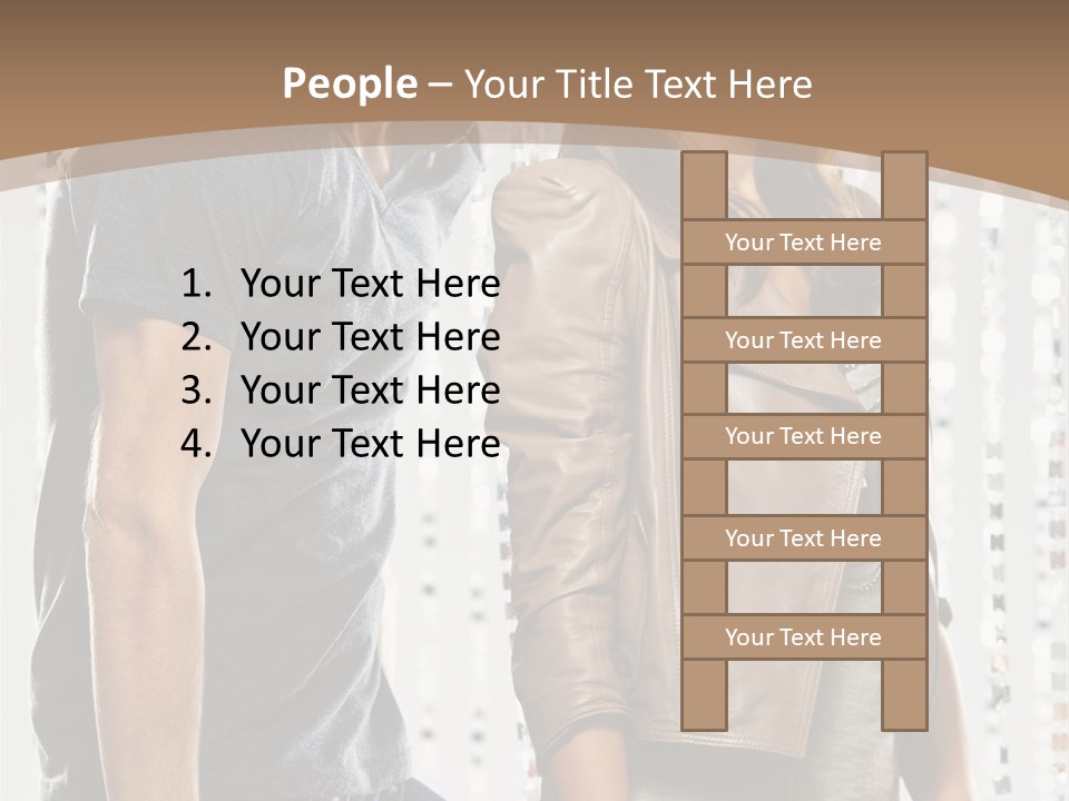 Curtain Love Copy Space PowerPoint Template