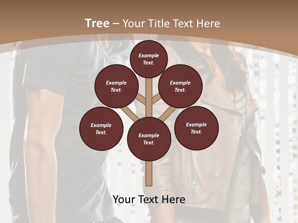 Curtain Love Copy Space PowerPoint Template