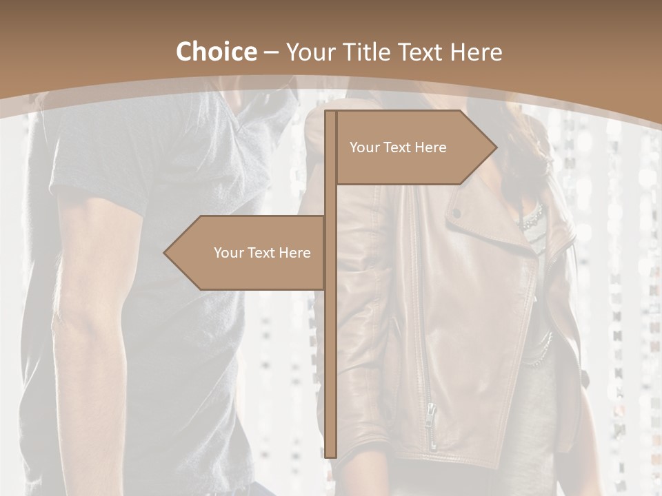 Curtain Love Copy Space PowerPoint Template