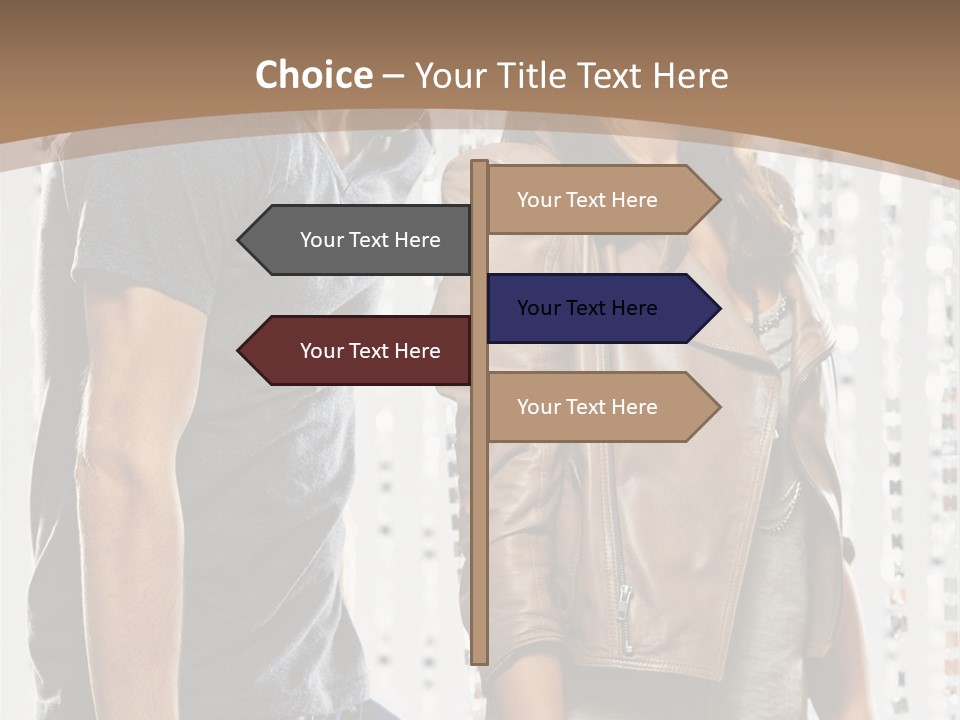 Curtain Love Copy Space PowerPoint Template