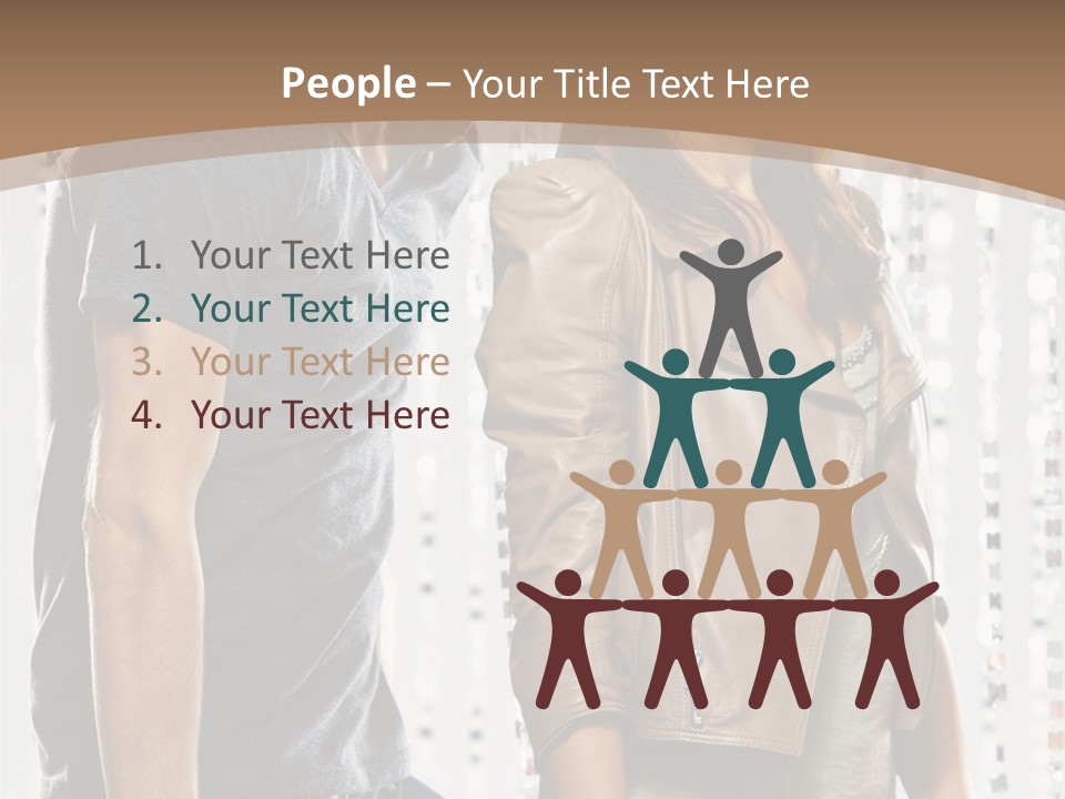 Curtain Love Copy Space PowerPoint Template