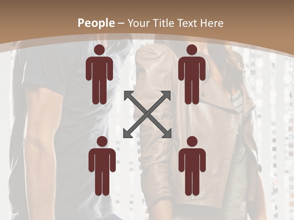 Curtain Love Copy Space PowerPoint Template