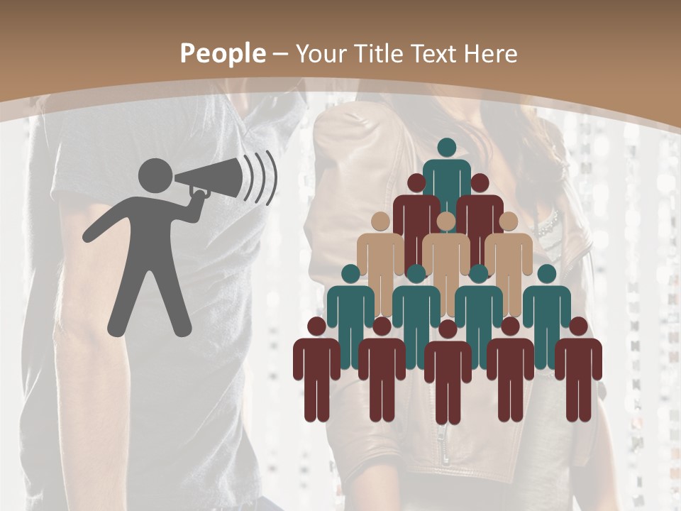 Curtain Love Copy Space PowerPoint Template