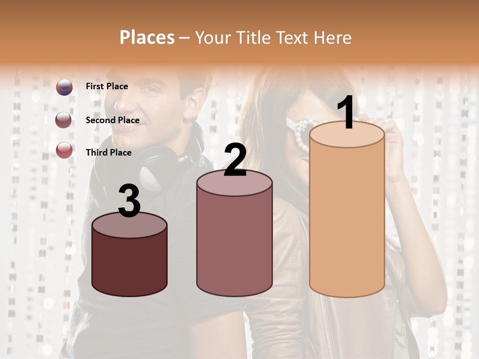Happiness Nightlife Expression PowerPoint Template