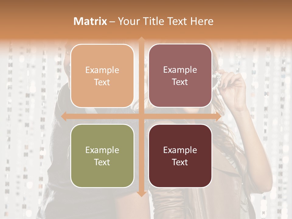 Happiness Nightlife Expression PowerPoint Template