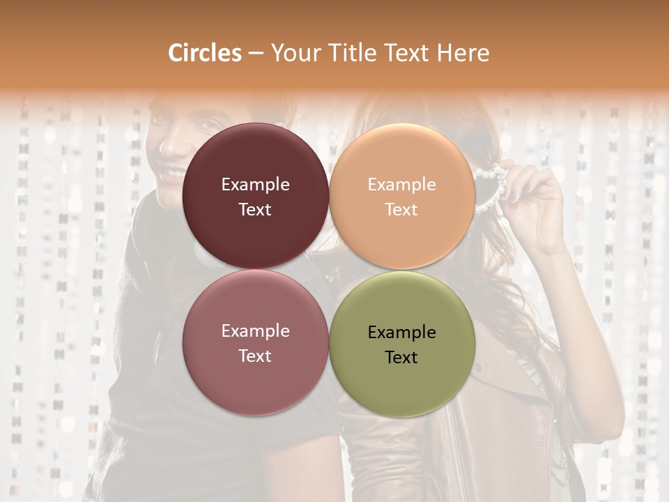 Happiness Nightlife Expression PowerPoint Template