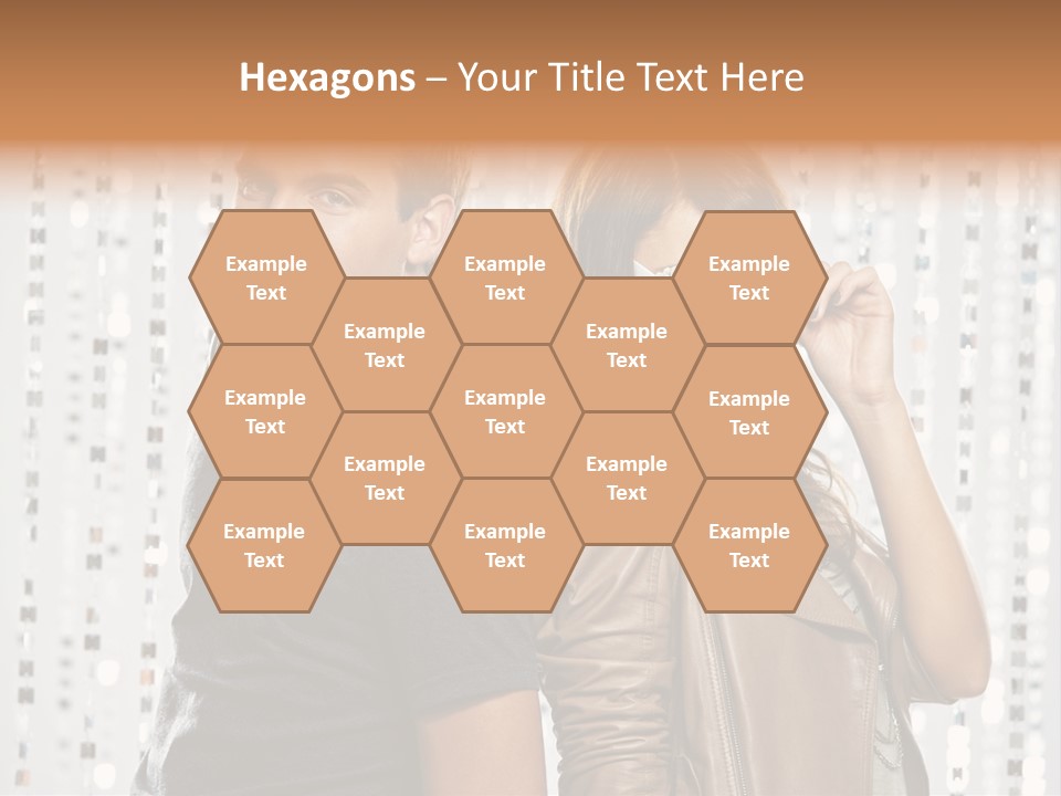 Happiness Nightlife Expression PowerPoint Template