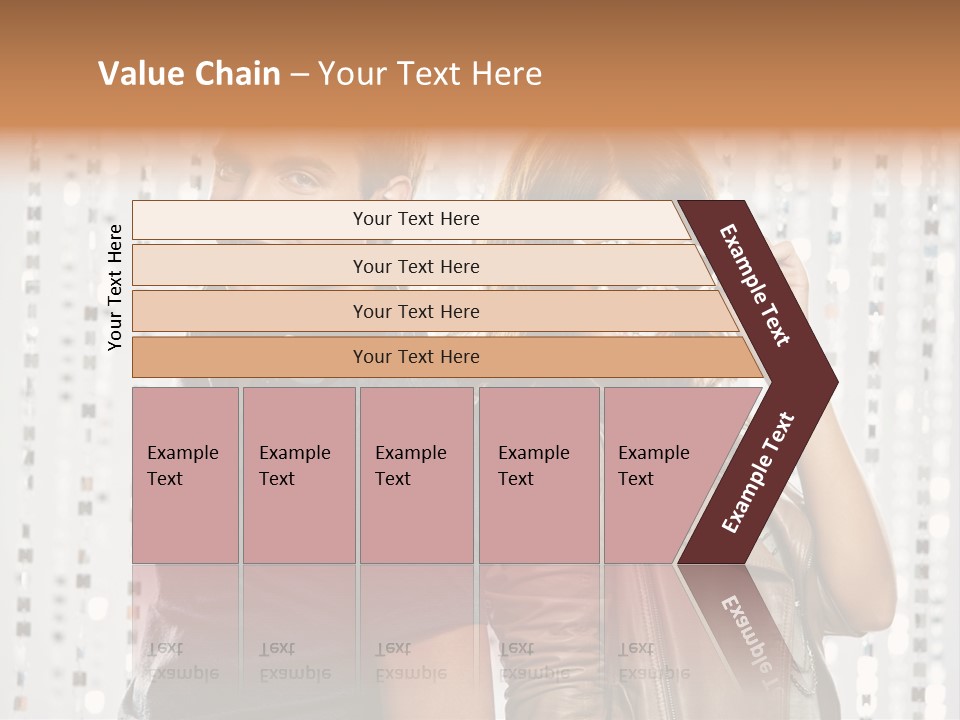 Happiness Nightlife Expression PowerPoint Template
