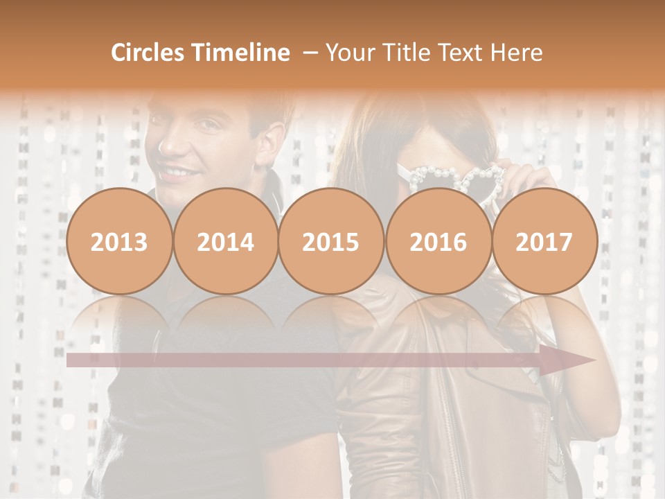 Happiness Nightlife Expression PowerPoint Template