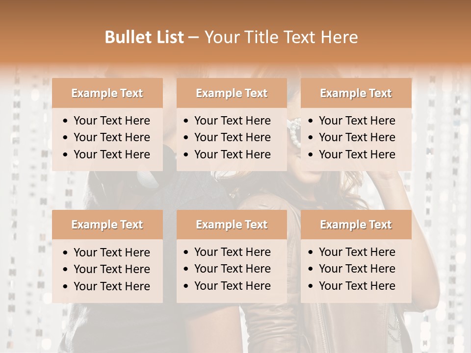 Happiness Nightlife Expression PowerPoint Template