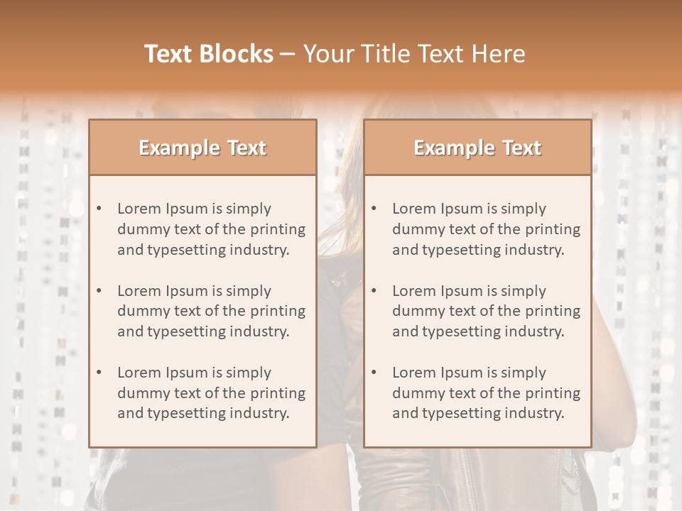 Happiness Nightlife Expression PowerPoint Template