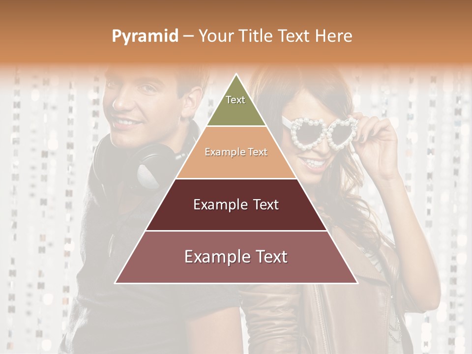 Happiness Nightlife Expression PowerPoint Template