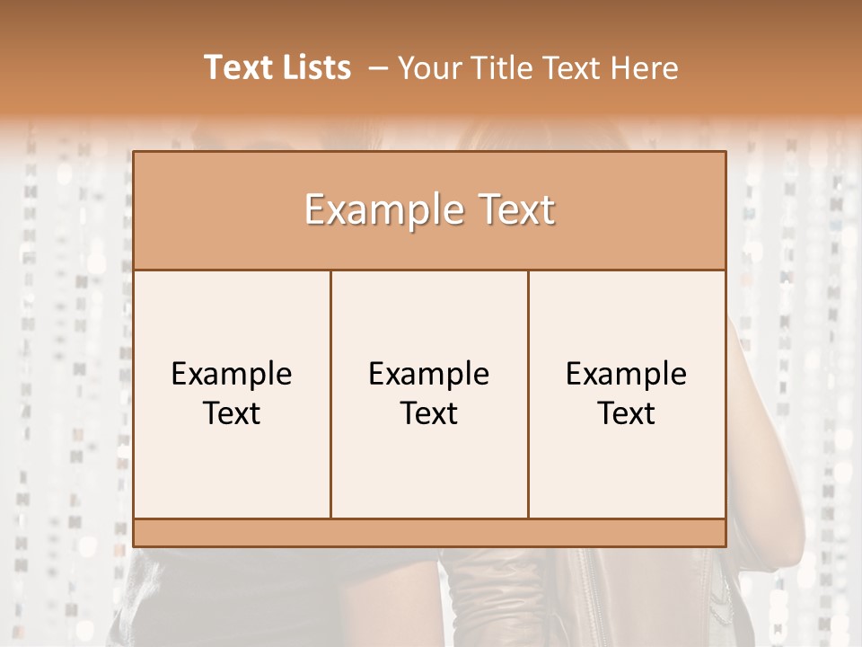 Happiness Nightlife Expression PowerPoint Template