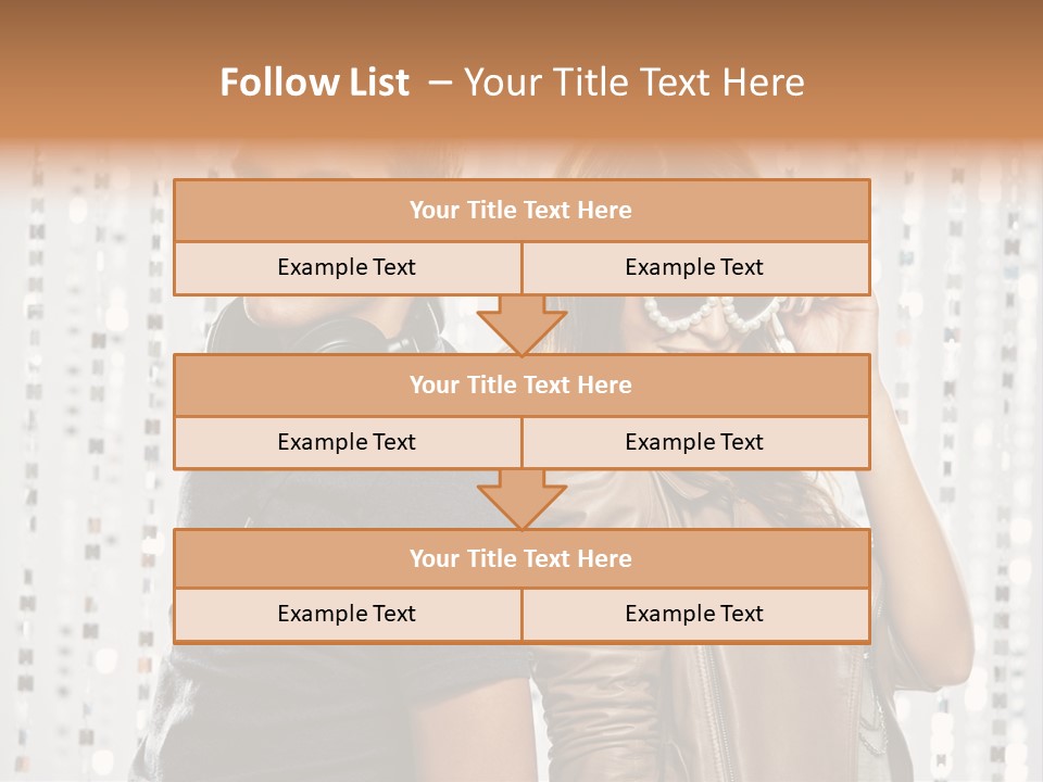 Happiness Nightlife Expression PowerPoint Template