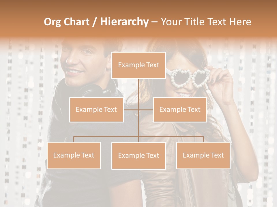 Happiness Nightlife Expression PowerPoint Template