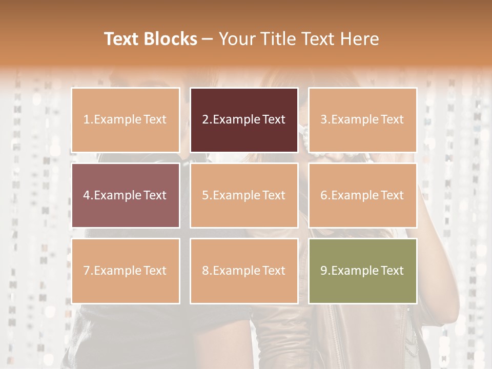 Happiness Nightlife Expression PowerPoint Template