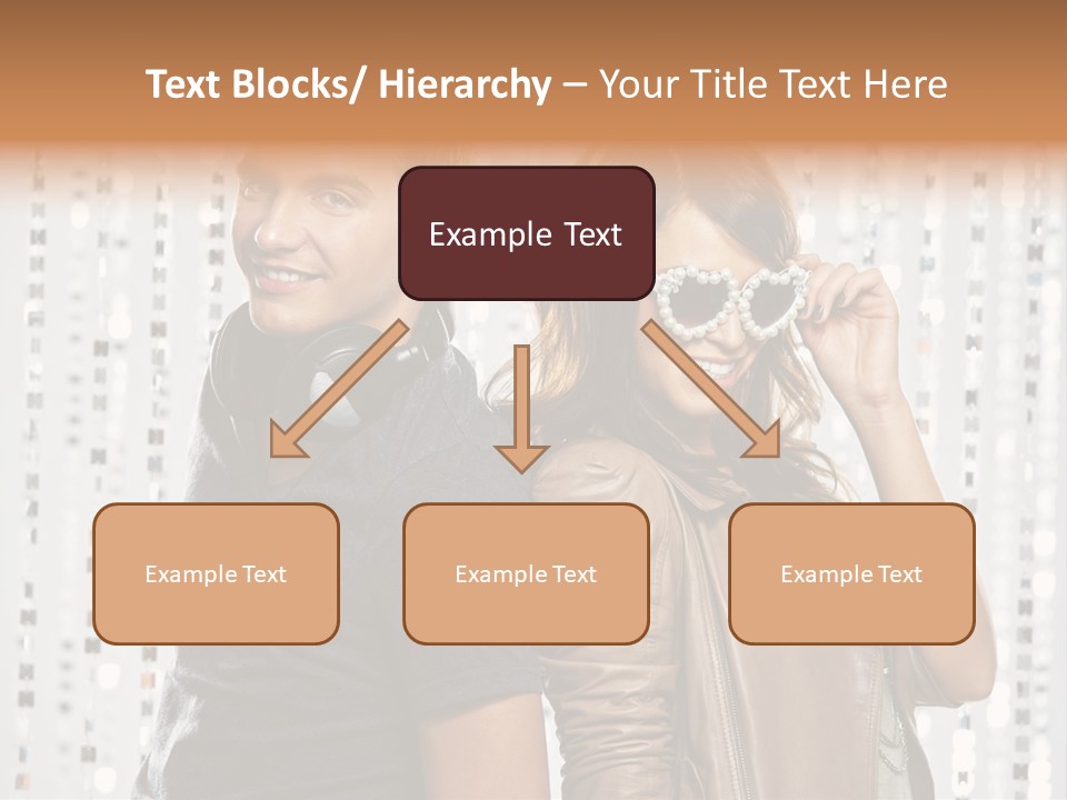 Happiness Nightlife Expression PowerPoint Template