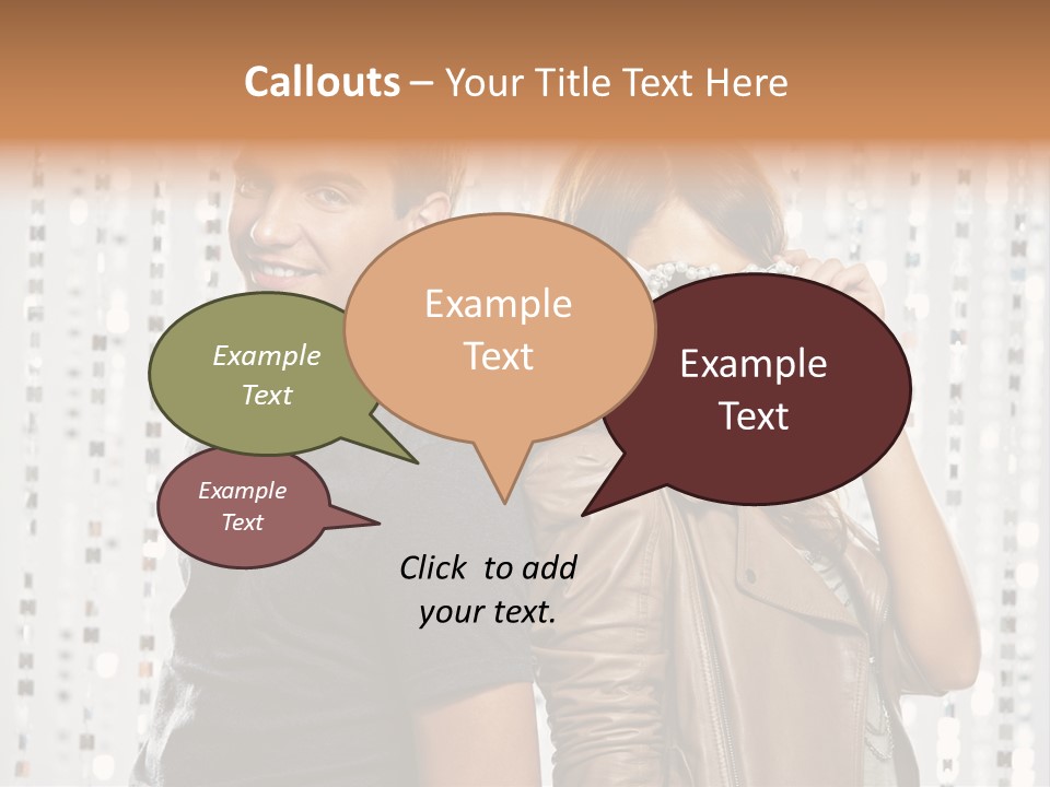 Happiness Nightlife Expression PowerPoint Template