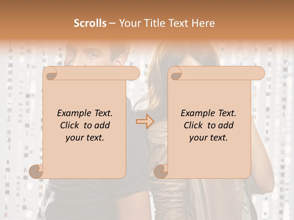 Happiness Nightlife Expression PowerPoint Template