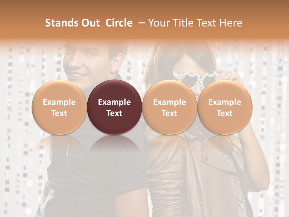 Happiness Nightlife Expression PowerPoint Template