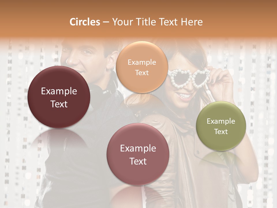 Happiness Nightlife Expression PowerPoint Template