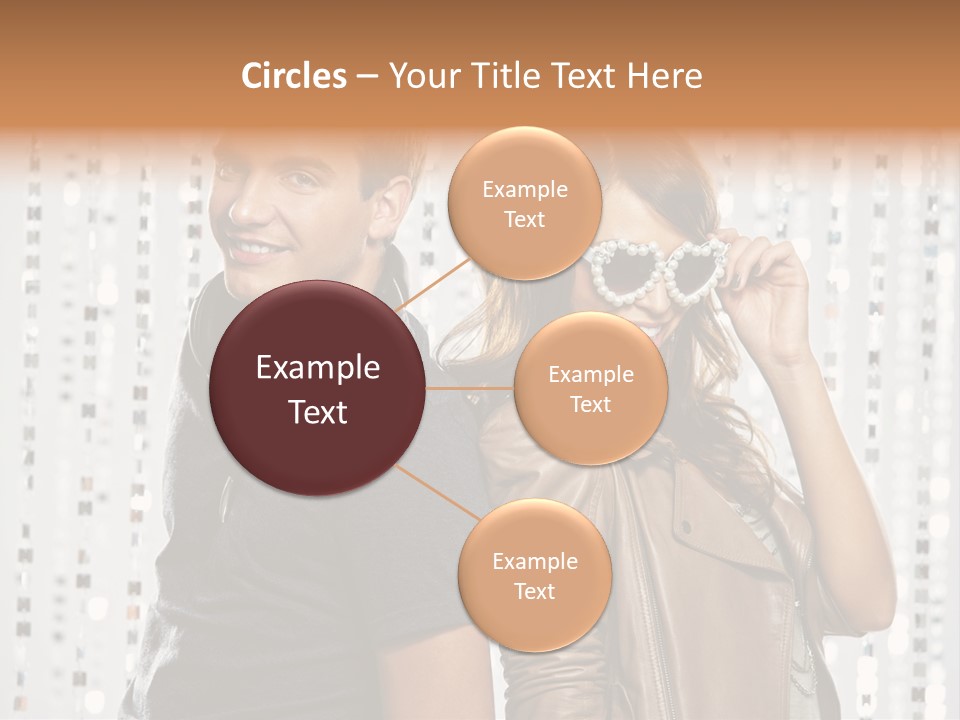 Happiness Nightlife Expression PowerPoint Template