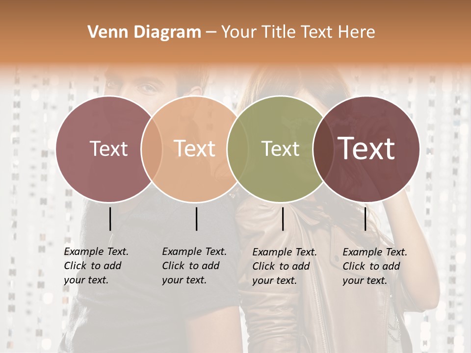 Happiness Nightlife Expression PowerPoint Template