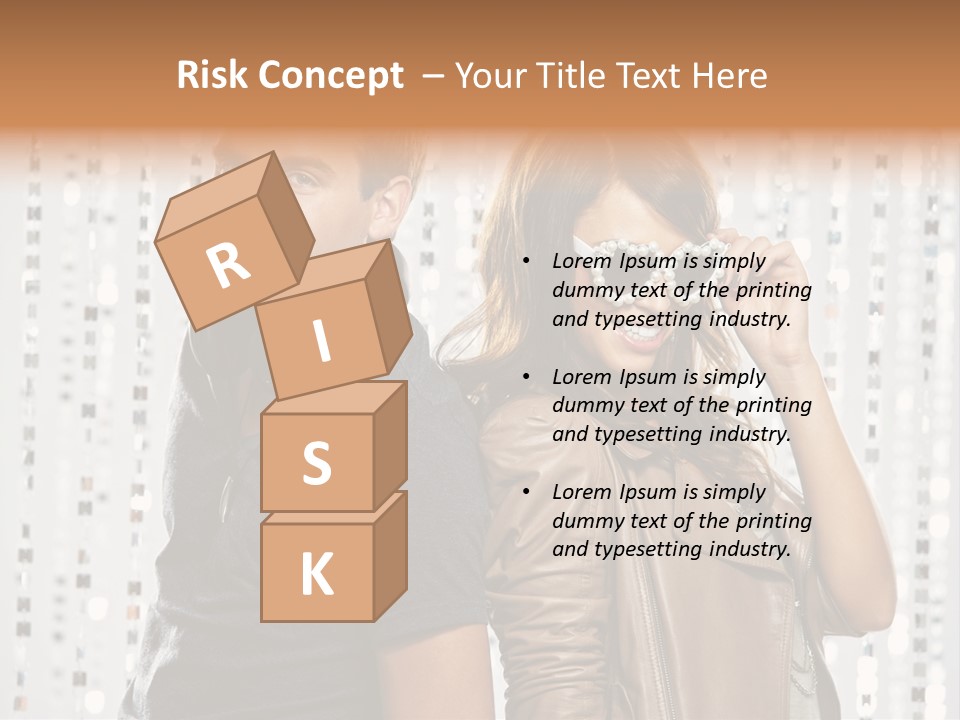 Happiness Nightlife Expression PowerPoint Template