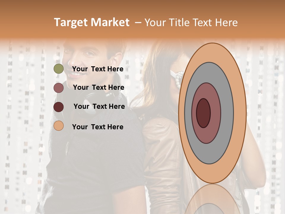 Happiness Nightlife Expression PowerPoint Template