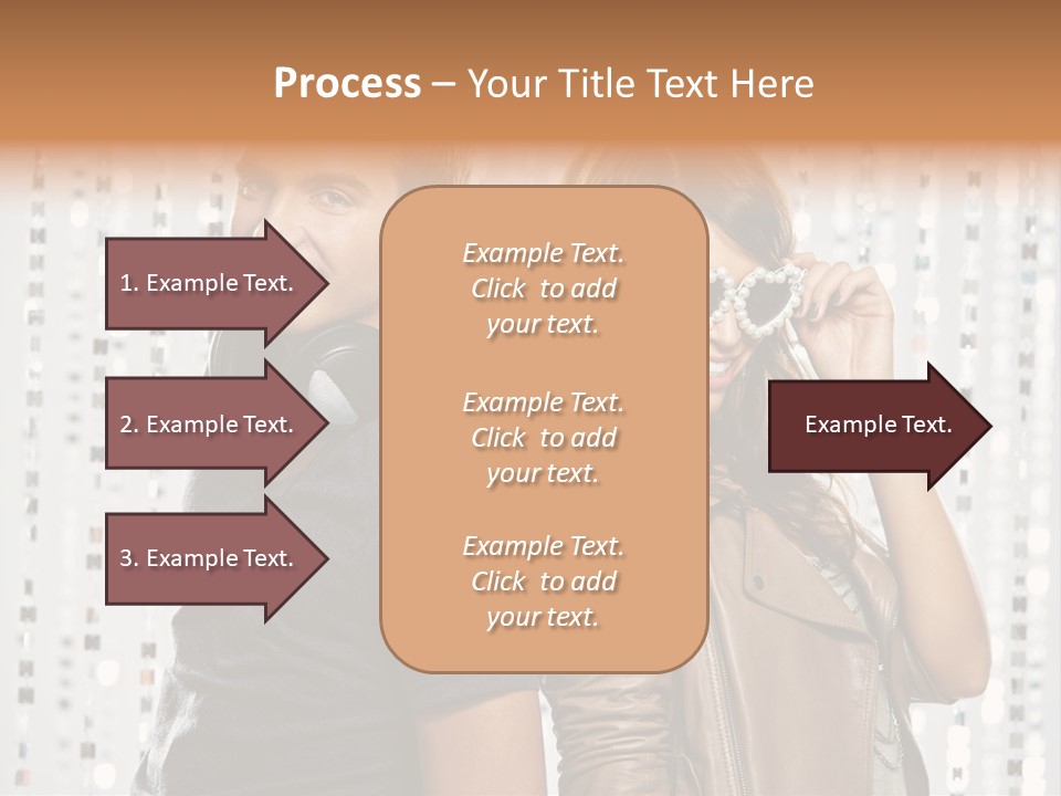 Happiness Nightlife Expression PowerPoint Template