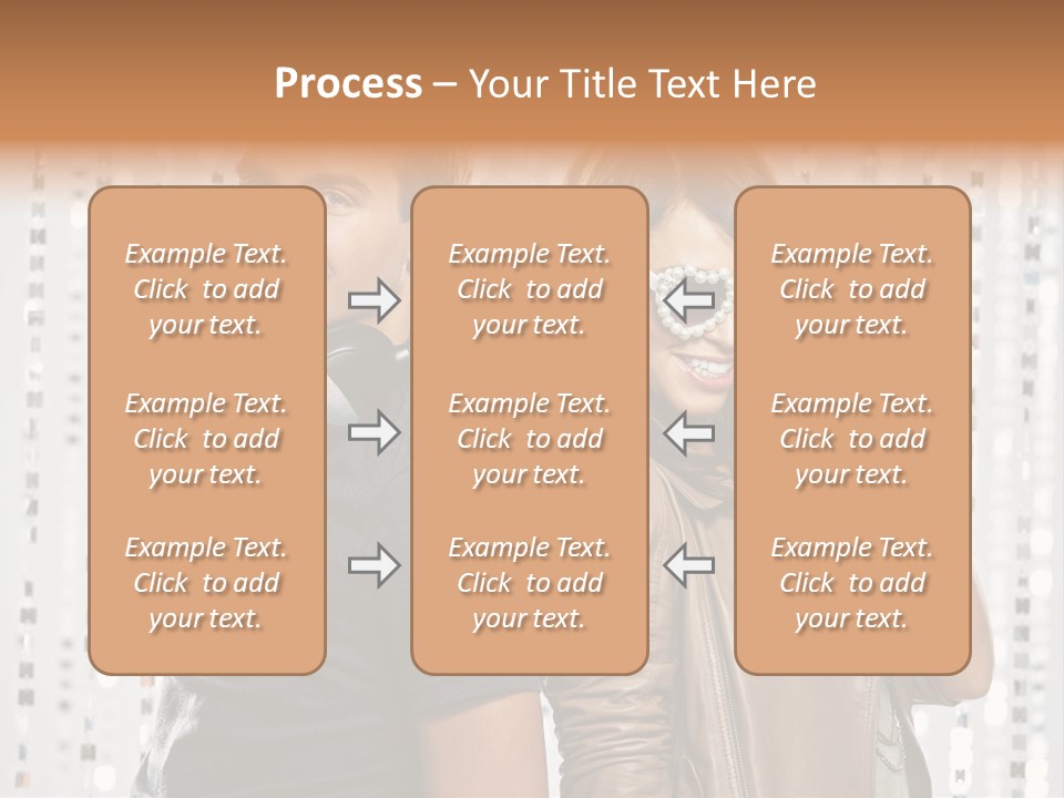 Happiness Nightlife Expression PowerPoint Template