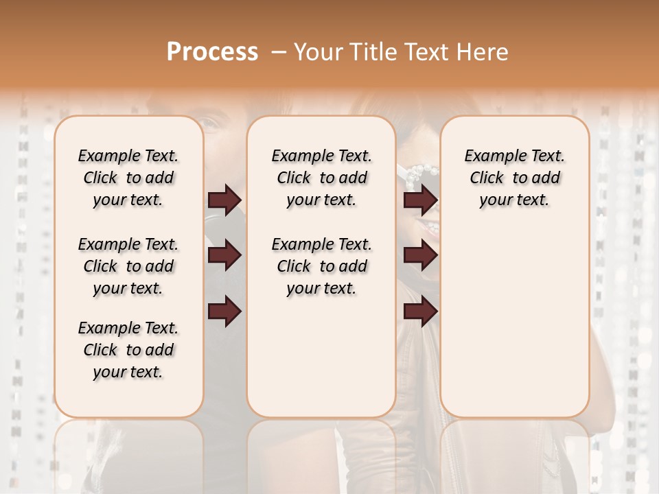 Happiness Nightlife Expression PowerPoint Template