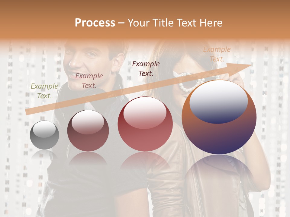 Happiness Nightlife Expression PowerPoint Template