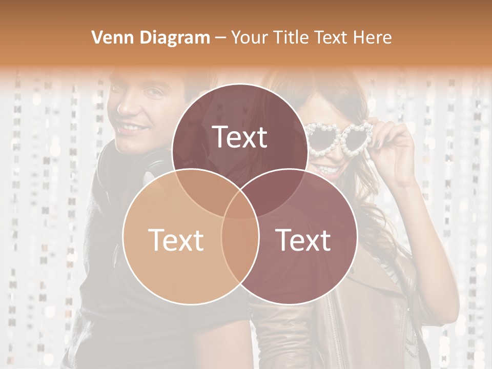 Happiness Nightlife Expression PowerPoint Template