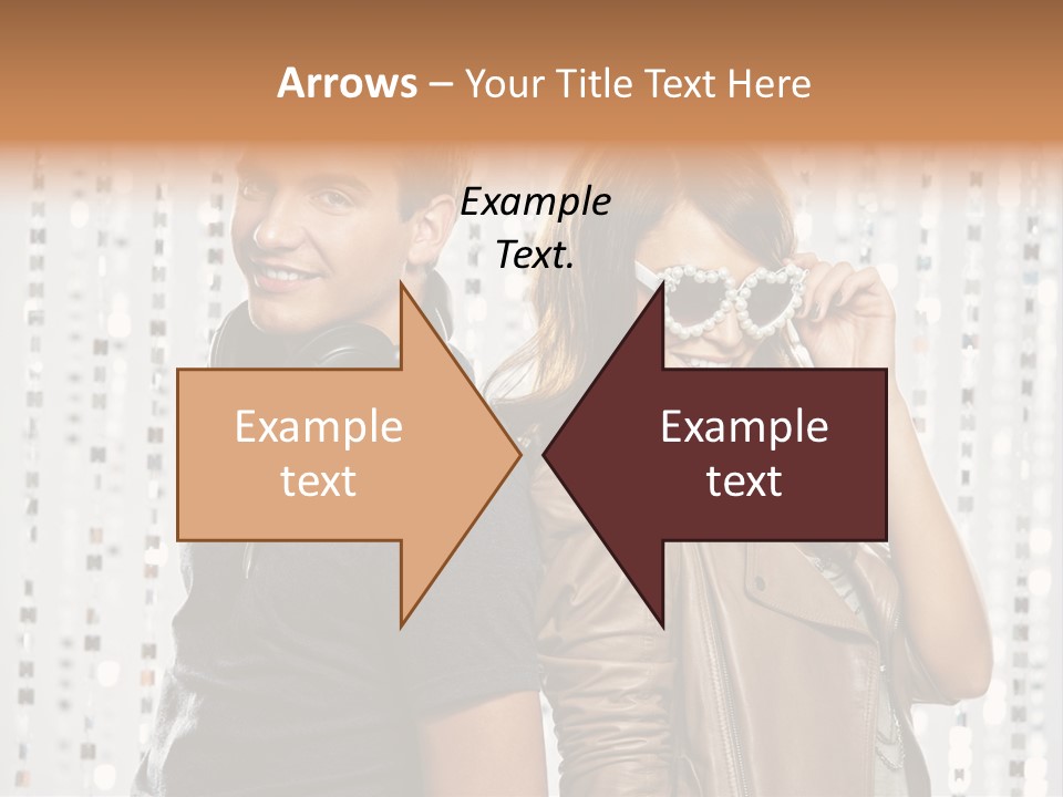 Happiness Nightlife Expression PowerPoint Template