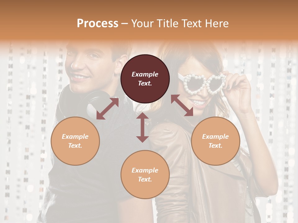 Happiness Nightlife Expression PowerPoint Template