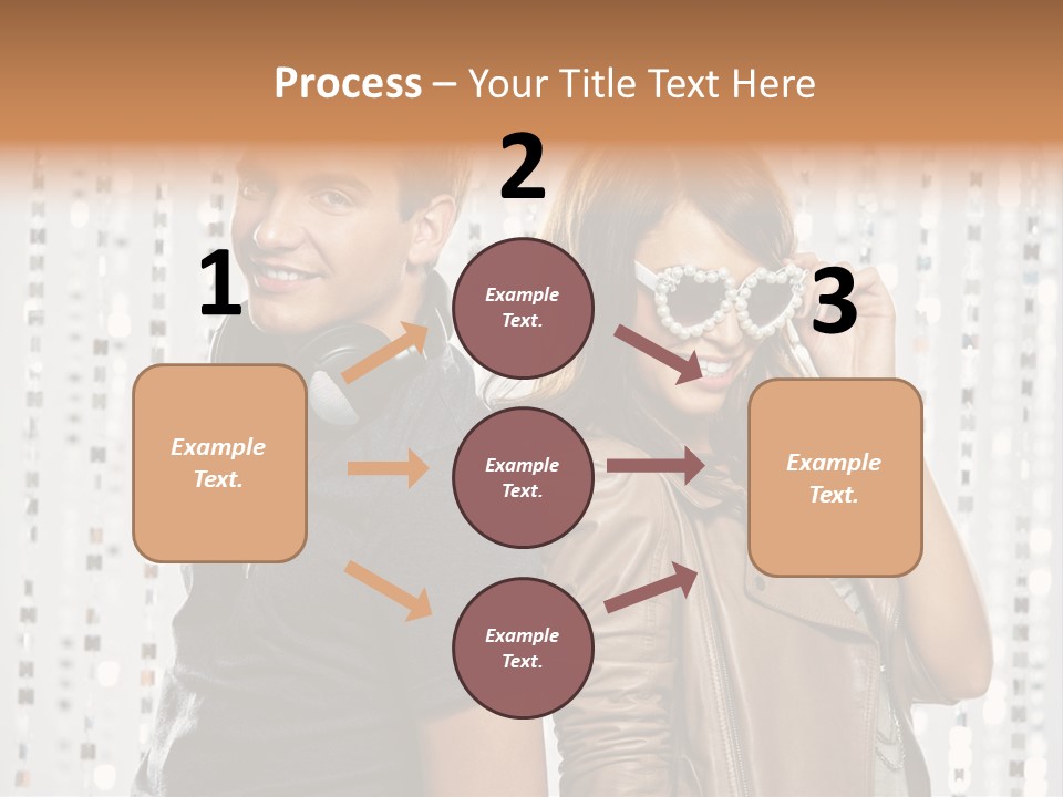 Happiness Nightlife Expression PowerPoint Template