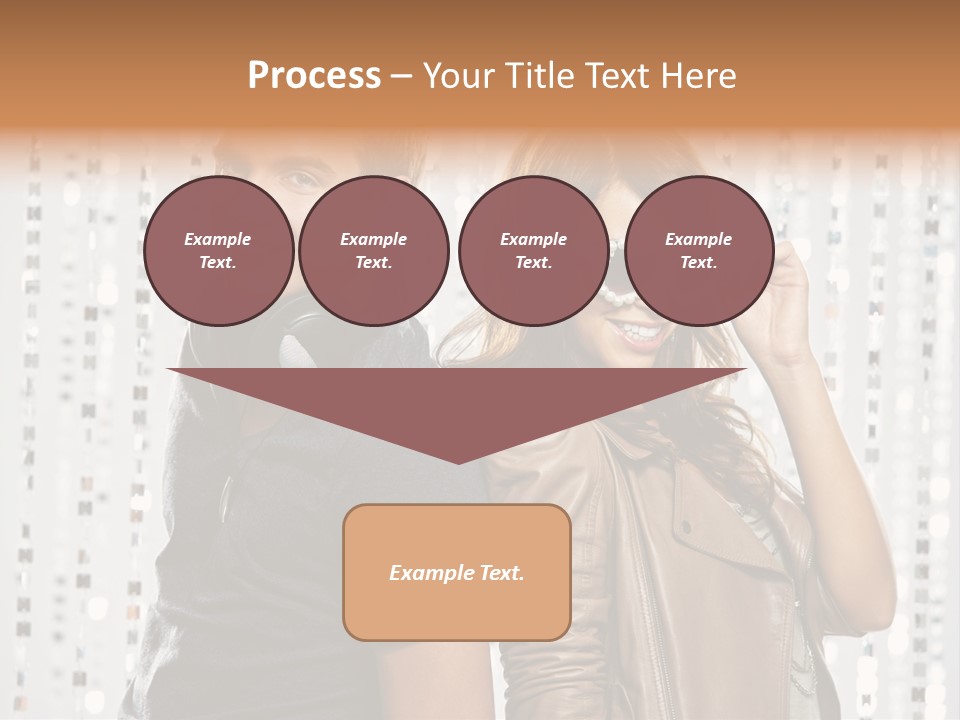 Happiness Nightlife Expression PowerPoint Template