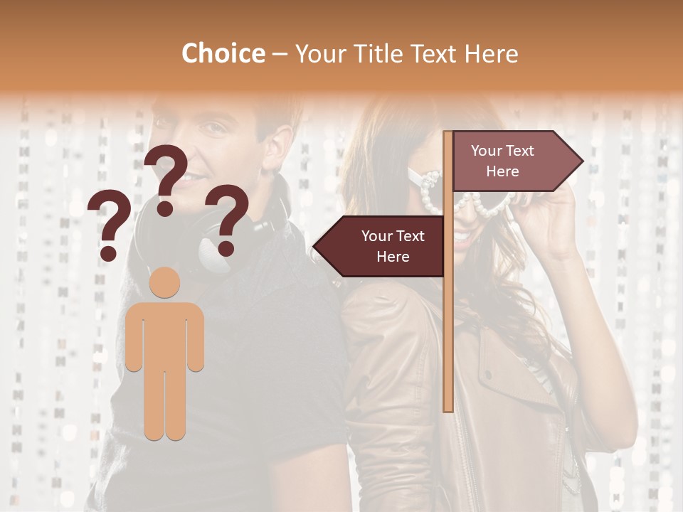 Happiness Nightlife Expression PowerPoint Template