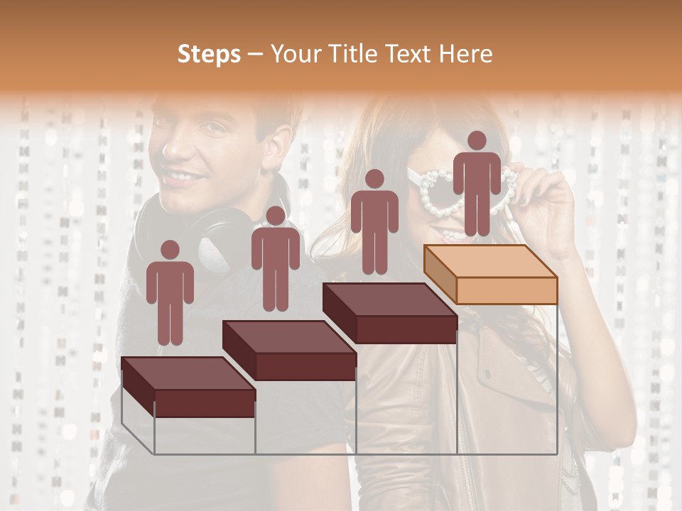 Happiness Nightlife Expression PowerPoint Template