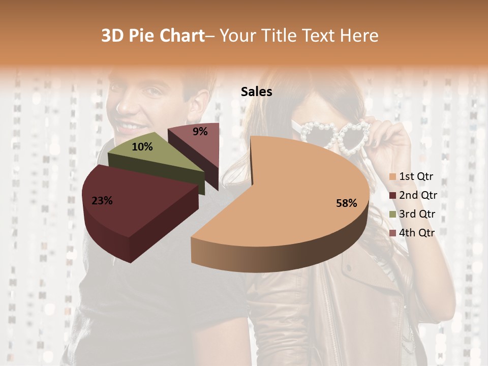 Happiness Nightlife Expression PowerPoint Template