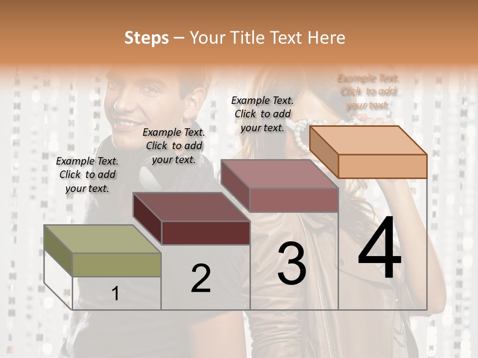Happiness Nightlife Expression PowerPoint Template