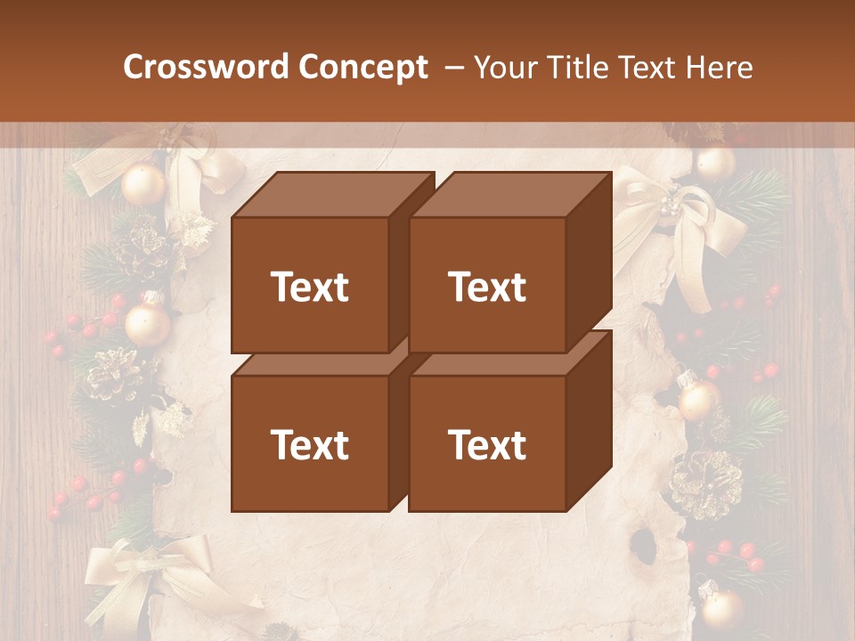 Holiday Decorative Year PowerPoint Template
