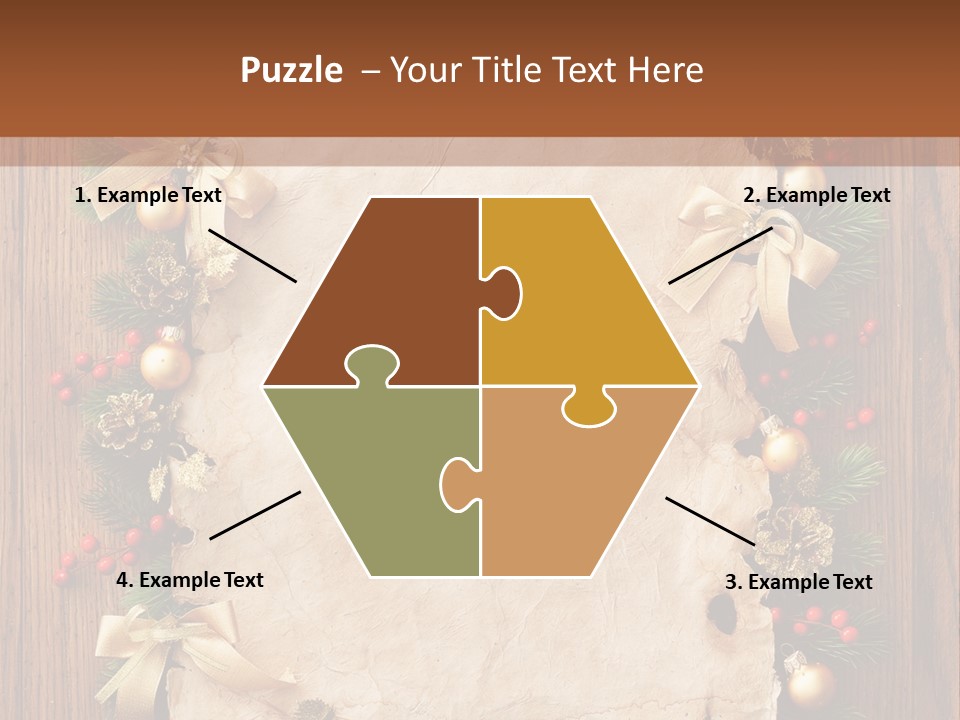 Holiday Decorative Year PowerPoint Template