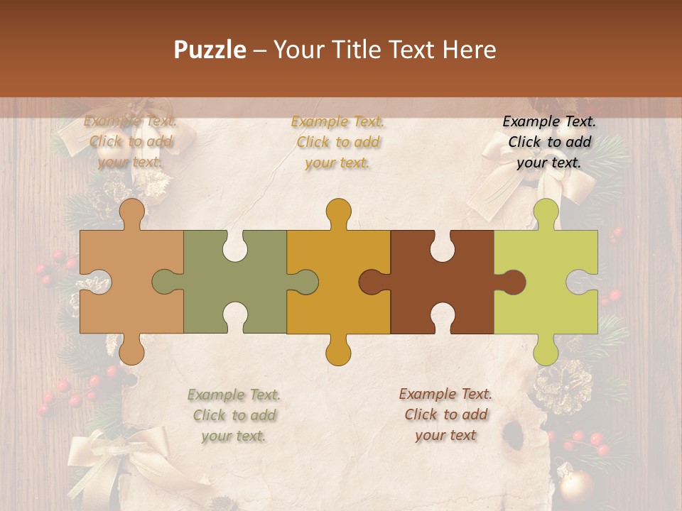 Holiday Decorative Year PowerPoint Template