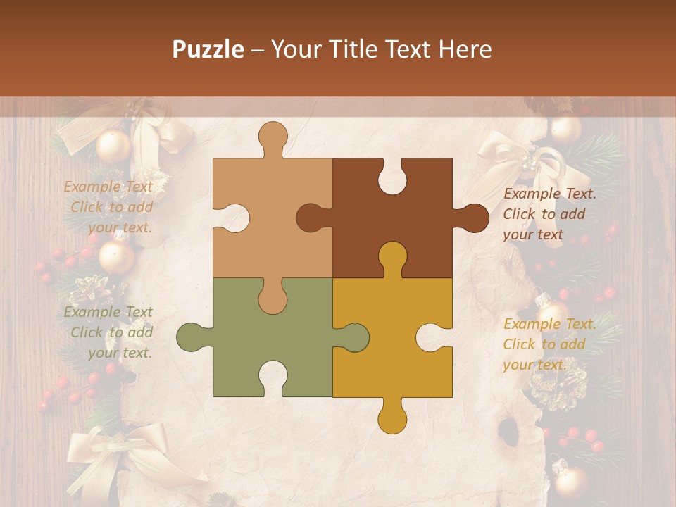 Holiday Decorative Year PowerPoint Template